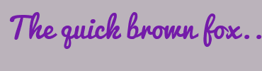 Image with Font Color 741BA9 and Background Color BBB3BB
